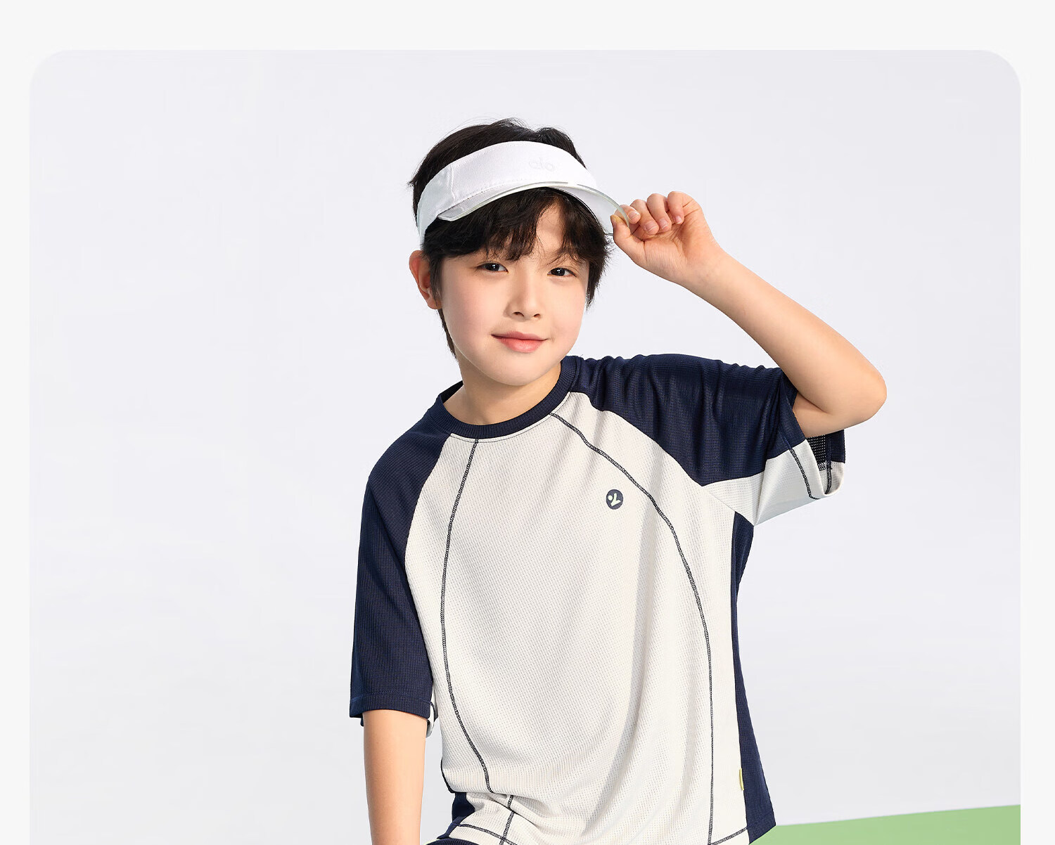 Zuo Xi Boys Short Sleeve Set 2026 Summer Kids Sports Jersey Original Yarn Quick-Dry Mesh Breathable White 130 23